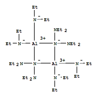 三(乙胺基)铝分子式结构图