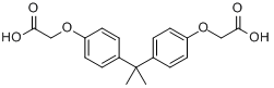 4,4-亚异丙酯二苯氧乙酸分子式结构图