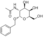 苄基-2-乙酰胺基-2-脱氧-α-D-吡喃半乳糖苷分子式结构图