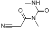 1,3-二甲基氰乙酰脲分子式结构图