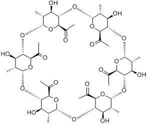 2,6-二-甲基-α-环糊精分子式结构图