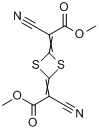 二甲基-2,2-(1,3-二硫-2,4-二烯)-二(氰基乙酸乙酯0分子式结构图