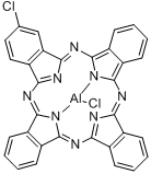 氯铝氯酞菁分子式结构图