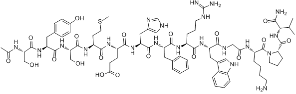 α-促黑激素分子式结构图