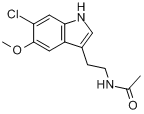6-氯褪黑激素分子式结构图