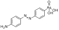 4-(4-氨基苯基偶氮)苯胂酸分子式结构图