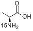 DL-丙氨酸-15N分子式结构图