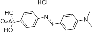 4-(4-二甲氨基偶氮苯)苯基砷酸盐酸盐分子式结构图