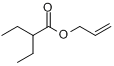 2-乙基丁酸烯丙酯分子式结构图