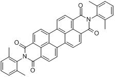 N,N-双(2,6-二甲苯)苝-3,4,9,10-四羧酸二酰亚胺分子式结构图