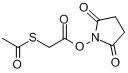 N-丁二酸S-乙酰基巯基乙二醇酯分子式结构图