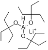 三[(3-乙基-3-戊基)氧]氢化铝锂分子式结构图