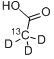 乙酸-2-13C,2,2,2-d3分子式结构图