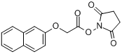 (2-萘氧基)醋酸N-羟基丁二酰亚胺酯分子式结构图