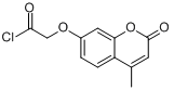 7-[(羰基氯)甲氧基]-4-甲基香豆素分子式结构图