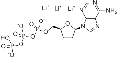 2,3-二脱氧腺苷5-三磷酸锂分子式结构图