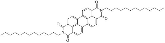 N,N-二十三烷基苝-3,4,9,10-四羧二酰亚胺分子式结构图