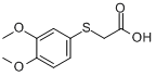 2-(3,4-二甲氧基苯基硫代)乙酸分子式结构图