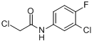 2,3-二氯-4-氟代-N-乙酰苯胺分子式结构图