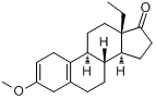 沃氏物;18-甲基雌甾-2,5(10)-二烯-3b-甲氧基-17-酮分子式结构图