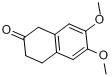 6,7-二甲氧基-3,4-二氢-1H-2-萘酮;6,7-二甲氧基-2-四氢萘酮分子式结构图
