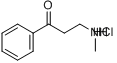 3-甲氨基-1-苯基-1-丙酮盐酸盐分子式结构图