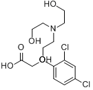 2,4-二氯苯氧乙酸三乙醇胺盐分子式结构图