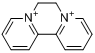 敌草快(阳离子);1,1'-乙撑-2,2'-联吡啶分子式结构图