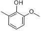 2-甲氧基-6-甲基苯酚;2-羟基-3-甲氧基甲苯分子式结构图
