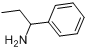 1-苯基丙-1-胺;alpha-乙基苄胺分子式结构图