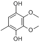 2,3-二甲氧基-5-甲基-1,4-苯二酚分子式结构图