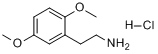 2,5-二甲氧基苯乙胺盐酸盐分子式结构图