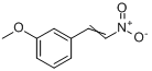 1-(3-甲氧苯基)-2-硝基乙烯;3-甲氧基-beta-硝基苯乙烯分子式结构图