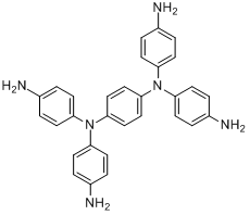 N,N,N',N'-四(对氨基苯基)对苯二胺分子式结构图