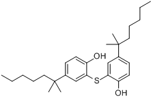 2,2'-硫代双(4-特辛基苯酚);2,2'-硫代双[4-(1,1,3,3-四甲基丁基)苯酚]分子式结构图