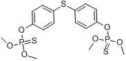 双硫磷;4,4'-双(O,O-二甲基硫代磷酰氧基)苯硫醚分子式结构图