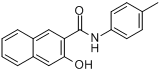 3-羟基-N-(4-甲基苯基)-2-萘甲酰胺;色酚AS-RT;冰染偶合组分31分子式结构图