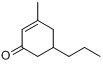 芹菜酮;3-甲基-5-丙基-2-环己烯-1-酮分子式结构图