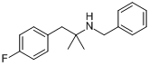 N-苄基-1-(4-氟苯基)-2-甲基-2-氨基丙烷分子式结构图