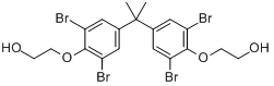 2,2-双[4-(2-羟基乙氧基)-3,5-二溴苯基]丙烷分子式结构图