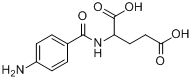 N-(4-氨基苯甲酰基)-DL-谷氨酸分子式结构图