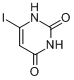6-碘尿嘧啶;6-碘-1H-嘧啶-2,4-二酮分子式结构图