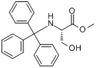 N-三苯甲基-L-丝氨酸甲酯分子式结构图