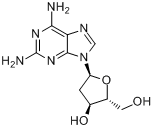 2,6-二氨基嘌呤-2'-脱氧核苷分子式结构图