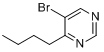 5-溴-4-丁基嘧啶分子式结构图