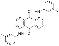 溶剂红207;1,5-双[(3-甲基苯基)氨基]-9,10-蒽醌分子式结构图