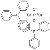 双(三苯基膦)氯化铂(II)分子式结构图