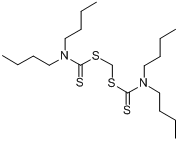 4,4'-亚甲基双(二丁基二硫代甲酰胺)分子式结构图