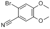 2-溴-4,5-二甲氧基苯甲腈分子式结构图