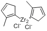 双(甲基环戊二烯)二氯化锆分子式结构图